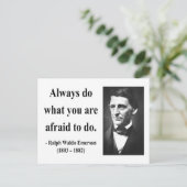 Emerson Quote 10b Briefkaart (Staand voorkant)