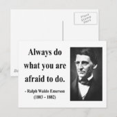 Emerson Quote 10b Briefkaart (Voorkant / Achterkant)