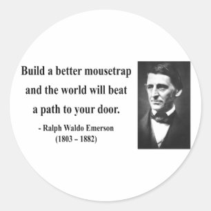 Emerson Quote 15b Ronde Sticker