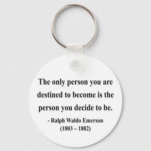 Emerson Quote 1a Sleutelhanger (Voorkant)
