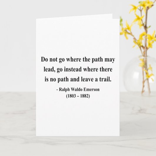 Emerson Quote 3a Kaart (Gele Bloem)