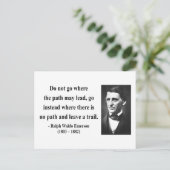 Emerson Quote 3b Briefkaart (Staand voorkant)