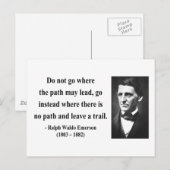 Emerson Quote 3b Briefkaart (Voorkant / Achterkant)