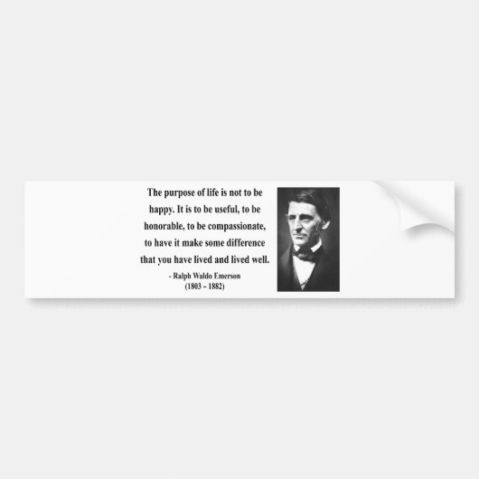 Emerson Quote 5b Bumpersticker (Voorkant)