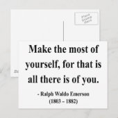 Emerson Quote 6a Briefkaart (Voorkant / Achterkant)