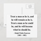 Emerson Quote 9a Briefkaart (Voorkant / Achterkant)
