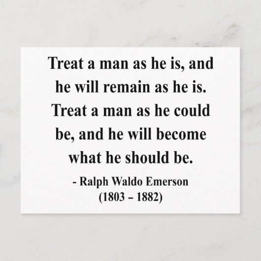 Emerson Quote 9a Briefkaart (Voorkant)