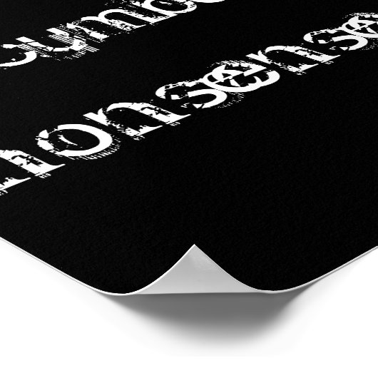 Emerson quote - Beëindig elke dag... Poster (Hoek)