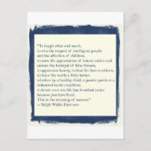 Emerson Quote Briefkaart (Voorkant)