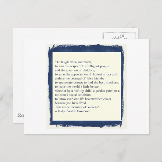 Emerson Quote Briefkaart (Voorkant / Achterkant)