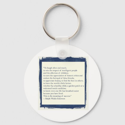 Emerson Quote Sleutelhanger (Voorkant)
