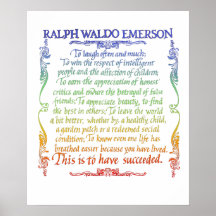 Emerson quote-Succes, regenboog