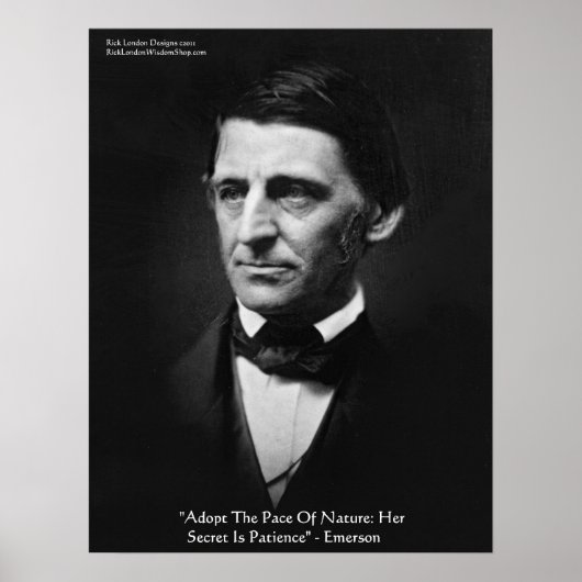Emerson "Ritme Van De Natuur" Wijsheid Quote Poste Poster (Voorkant)