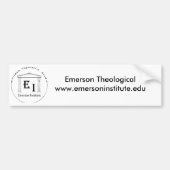 Emerson Theological Institute Bumpersticker (Voorkant)