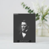 Emerson "Understanding" Peace Quote Gifts & Kaarte Briefkaart (Staand voorkant)