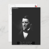 Emerson "Understanding" Peace Quote Gifts & Kaarte Briefkaart (Voorkant / Achterkant)