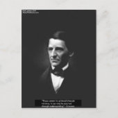 Emerson "Understanding" Peace Quote Gifts & Kaarte Briefkaart (Voorkant)