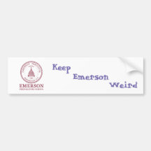 Emerson Weird Bumpersticker