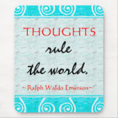 Emerson's Motivating Quote Mousepad Muismat (Voorkant)