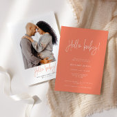 EMERY | Elegante baby shower - Hello Peach Kaart