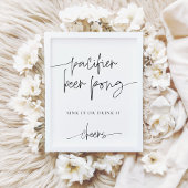 EMERY Fopspeen Bier Pong Baby shower Spel Poster