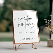 EMERY Fopspeen Bier Pong Baby shower Spel Poster