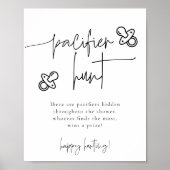 EMERY Fopspeen Hunt Baby shower spel Poster (Voorkant)