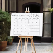 EMERY Guess Baby's Vervaldatum / Geboortedatum Kal Poster