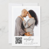 EMERY hallo baby shower | Kalligrafie Kaart (Achterkant)