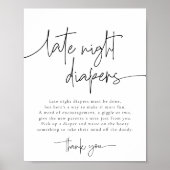 EMERY Late Night Luiers Baby shower Spel Poster (Voorkant)