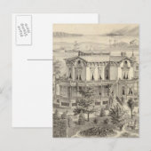 Emery residentie, Oakland, Alameda Co. Briefkaart (Voorkant / Achterkant)