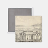 Emery residentie, Oakland, Alameda Co. Magneet (Voorkant / Achterkant)
