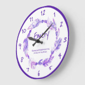 Emery veren kralen met paarse benaming grote klok (Hoek)