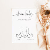 EMERY Whimsical Teken het Baby shower Game Kaart