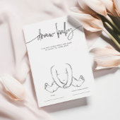 EMERY Whimsical Teken het Baby shower Game Kaart