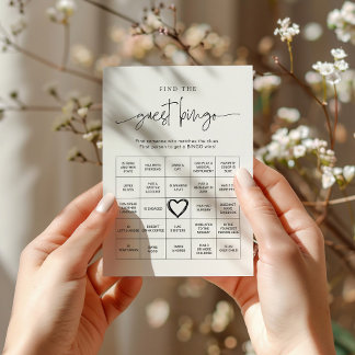 EMERY Whimsical Vind de gast Bingo Game Kaart
