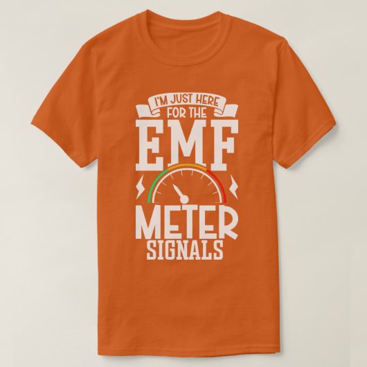 EMF-metersignalen Professionele Spookjacht T-shirt (Design voorkant)