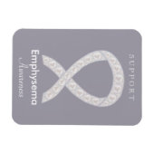 Emfysemiedribbon Custom Art Magnets Magneet (Horizontaal)