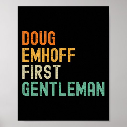 Emhoff als eerste gentleman Kamala Harris echtgeno Poster (Voorkant)
