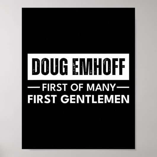 Emhoff als eerste gentleman Kamala Harris Husband Poster (Voorkant)
