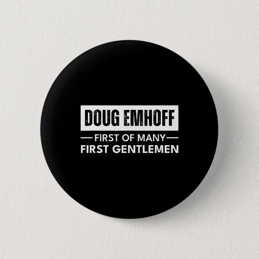 Emhoff als eerste gentleman Kamala Harris Husband Ronde Button 5,7 Cm (Voorkant)