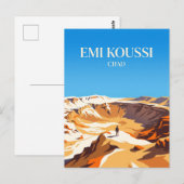 Emi Koussi vulkaan Tsjaad Briefkaart (Voorkant / Achterkant)