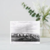 Emigranten door Comanches worden aangevallen die Briefkaart (Staand voorkant)
