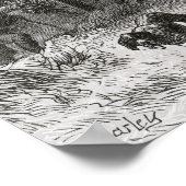 Emigratie naar het Western land Poster (Hoek)