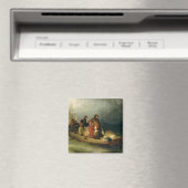 Emigrerende passagiers aan boord, 1851 magneet (Insitu (Vaatwasser))