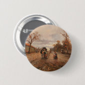 Emil Barbarini op de landweg Ronde Button 5,7 Cm (Voorkant /achterkant)