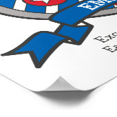 Emil-naam: poster van heraldry-vogels (Hoek)