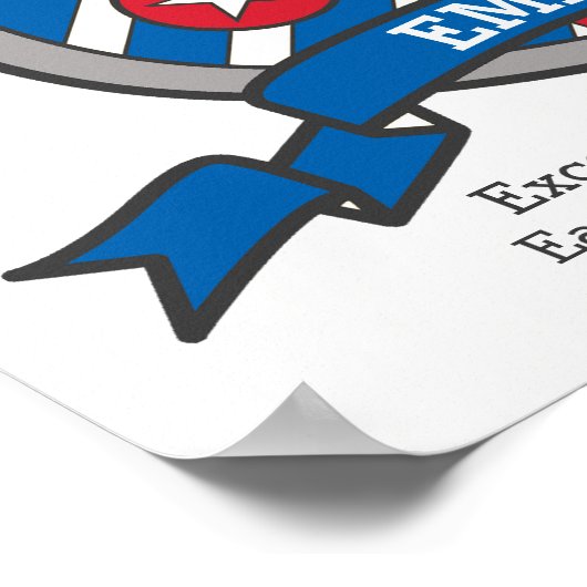 Emil-naam: poster van heraldry-vogels (Hoek)