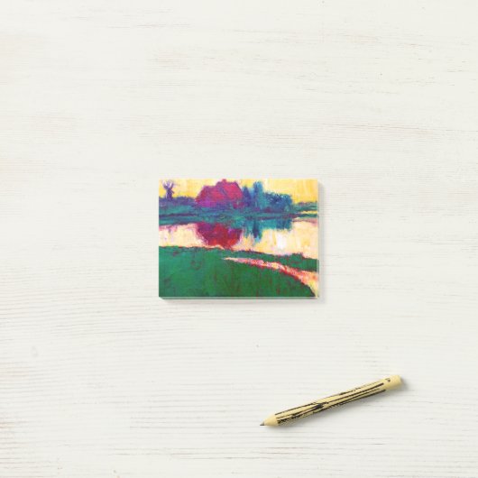 Emil Nolde Landscape met Farmhouse Post-it® Notes (Op bureau)