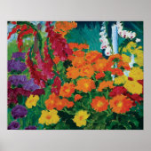 Emil Nolde - Tuin of Flowers Fine Art Poster (Voorkant)